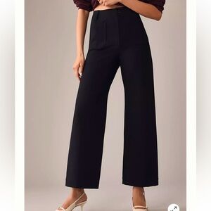 Maeve High Rise Wide Leg Black Collette pant in 32